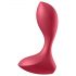 Satisfyer Backdoor Lover - laetav veekindel anaaldildo (punane)