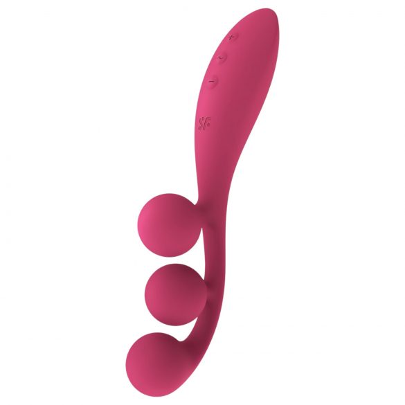 Satisfyer Tri Ball 1 - laetav multifunktsionaalne vibraator (punane)