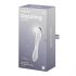 Satisfyer Dazzling Crystal - Kaheotsaline klaasdildo (läbipaistev)