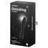 Satisfyer Dazzling Crystal 1 - kaheotstarbeline klaasdildo (must)