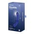 Satisfyer Double Crystal - Sinine kaheotsaline klaasdildo