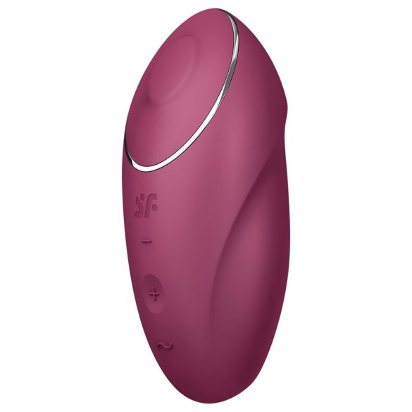 Satisfyer Tap & Climax 1 - 2in1 vibraator ja kliitorimassaaž (punane)