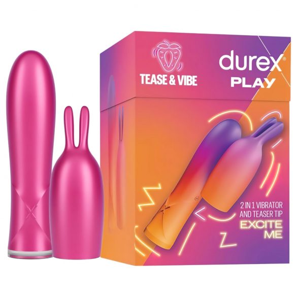 Durex Tease & Vibe - vibraator jänku kliimastiga (roosa)