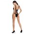 Passion BS086 - õhuke triibuline body (must) - S-L