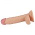 Lovetoy Real Extreme - realistlik G-punkti dildo munanditega, 19cm (naturaalne)