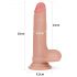 Lovetoy ehtne kahekihiline dildo 18cm