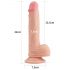 Lovetoy Nature - realistlik iminapaga dildo, 21 cm naturaalne.