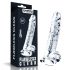 Lovetoy Flawless Clear - iminapaga dildo - 19 cm (läbipaistev)