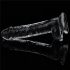 Lovetoy Flawless Clear - iminapaga dildo - 19 cm (läbipaistev)