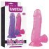 Lovetoy Jelly Studs - tald alusel realistlik dildo - 15cm (roosa)