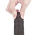 Lovetoy Sliding-Skin - kaheastmeline dildo - 18cm (pruun)