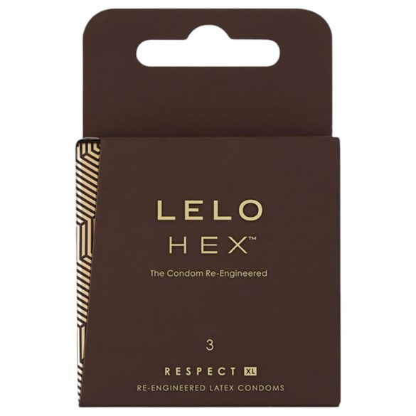 LELO Hex Respect XL - luksus kondoomid (3tk)