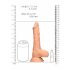 Realistlik Dong 8 - munanditega dildo (20cm) - naturaalne