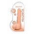 RealRock Dong 9 - elutru, munanditega dildo (23cm) - naturaalne