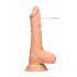 RealRock Dong 9 - elutru, munanditega dildo (23cm) - naturaalne