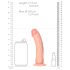 RealRock - naturaalne iminapaga dildo 15,5 cm