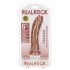 RealRock realistlik dildo - 15,5cm (tume naturaalne)