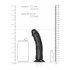 RealRock - imitatseeriv dildo 15.5cm (must)