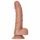 RealRock iminapaga dildo munanditega - 15,5 cm (tume naturaalne)