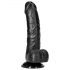 RealRock - iminapaga, realistlik dildo - 15,5 cm (must)