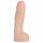 Doc Johnson Vac-U-Lock Hung 12 - elutruu dildo munanditega (naturaalne)