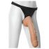 Doc Johnson Vac-U-Lock Hung 12 - elutruu dildo munanditega (naturaalne)