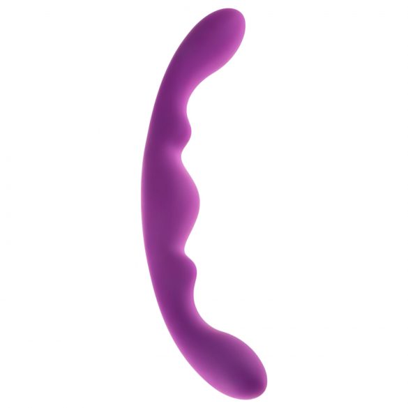 Luna topeltotsadega dildo - 25cm (lilla)