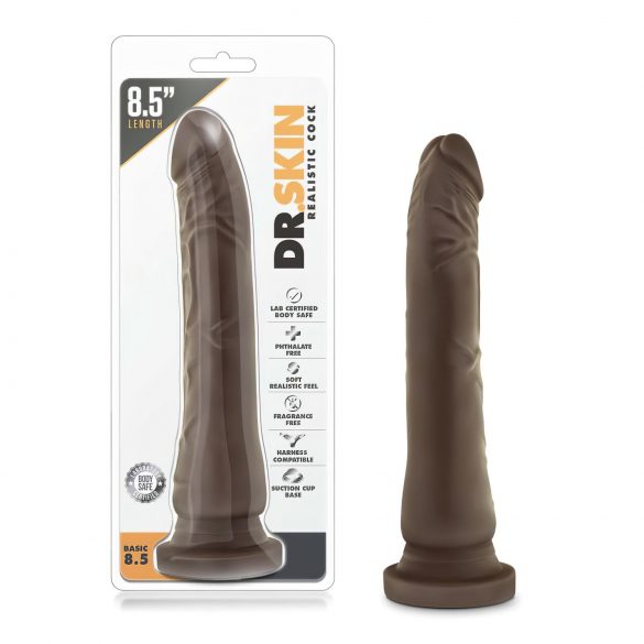 Dr. Skin 8,5 - realistlik iminapp-dildo - pruun (20,5cm)