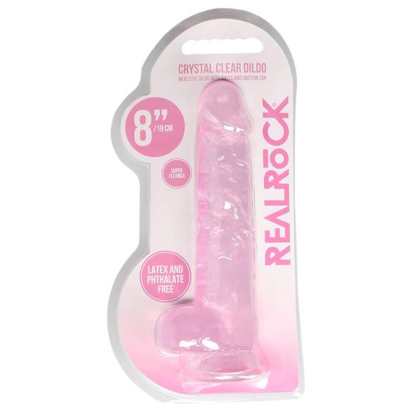 REALROCK - elutru dildo - roosa (19cm)