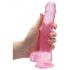 REALROCK - elutru dildo - roosa (19cm)