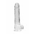 REALROCK - läbipaistev realistlik dildo - kristallselge (22cm)