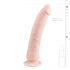 Easytoys - iminapaga 100% silikoon dildo (21cm) - naturaalne