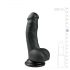 Easytoys - mustmunadega dildo, iminapaga (15cm) - must