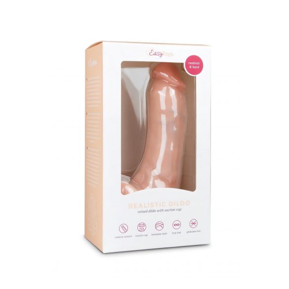 Easytoys - iminapaga, munanditega dildo (20cm) - naturaalne