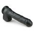 Easytoys - kleepuv alusega suur dildo (29,5cm) - must