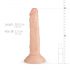 Real Fantasy Blane - elutru dildo - 20cm (naturaalne)