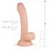 Realistlik Vince - munandite ja eesnahaga dildo - 19,5cm (naturaalne)