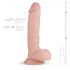 Realistlik dildo Glynn - 25cm puhast naudingut