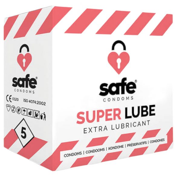 SAFE Super Lube - eriti libedad kondoomid (5 tk)