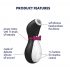 Satisfyer Penguin - veekindel kliitori stimulaator (must-valge)