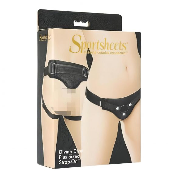 Sportsheets Plus Size - aluspüksid strap-onile (must)